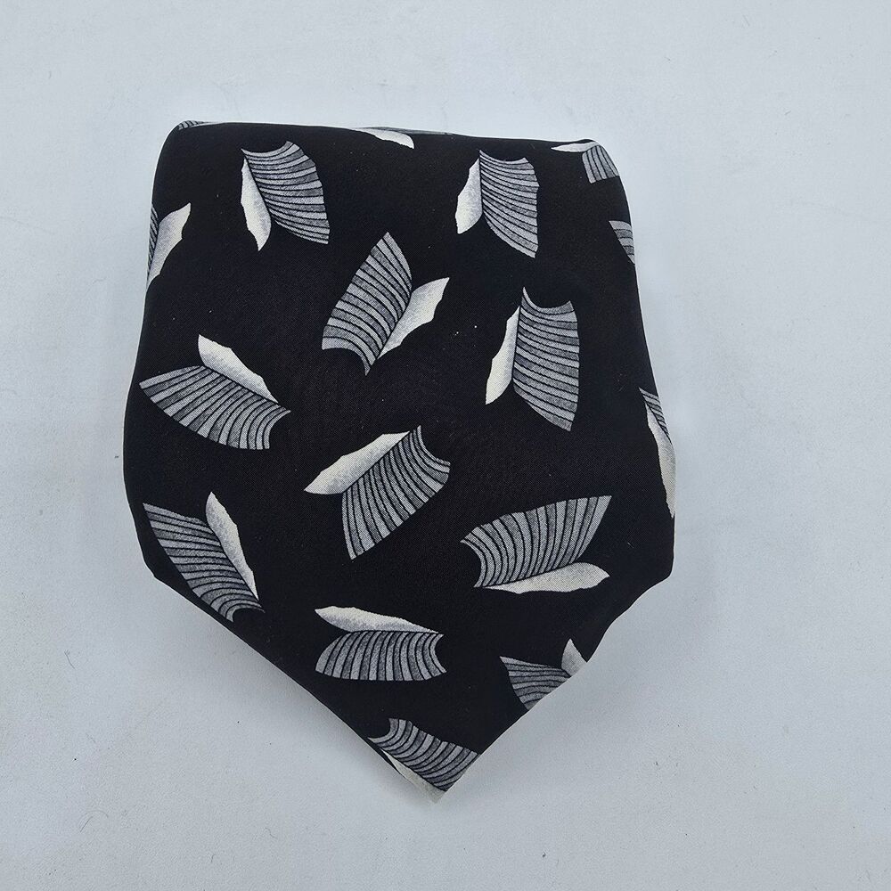 Cocktail Colors Mens Black White Purple Abstract 100% Silk Necktie 58 x 4 Inches